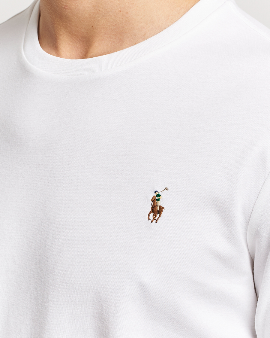 Heren | T-shirts | Polo Ralph Lauren | Luxury Pima Cotton Long Sleeve T-Shirt White