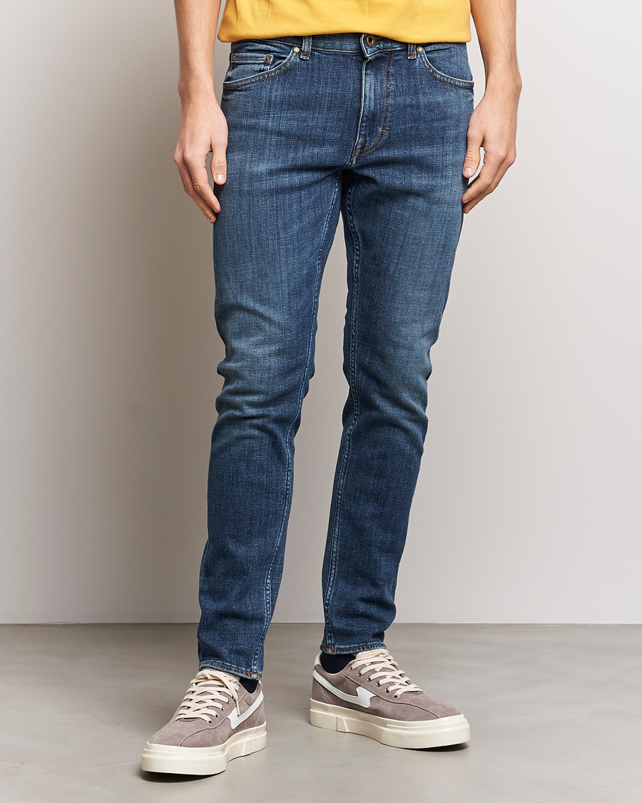 Homme | Jeans | Tiger of Sweden | Evolve Stretch Cotton Jeans Midnight Blue