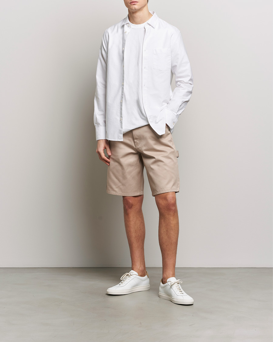 Heren | Korte broek | Filippa K | Workwear Shorts Taupe