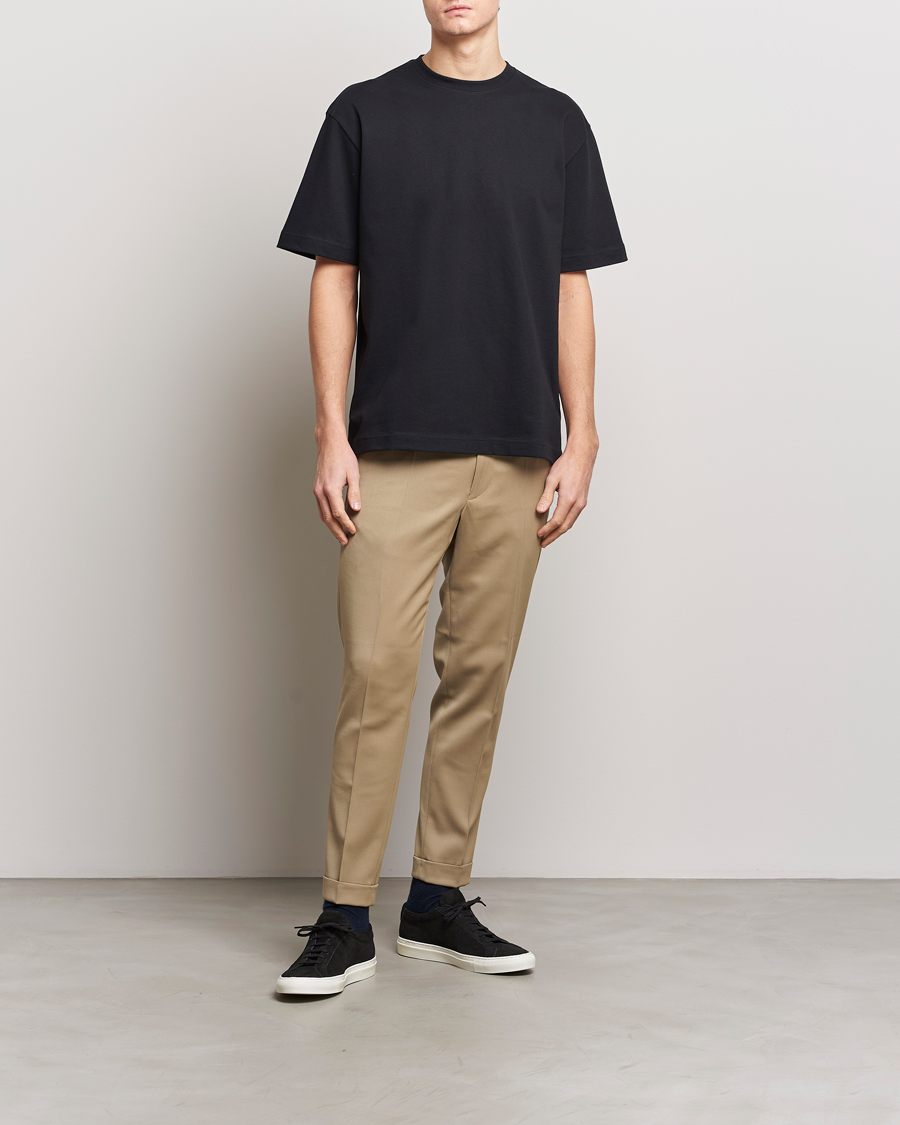 Homme | T-shirts | Filippa K | Heavy Cotton Crew Neck T-Shirt Black
