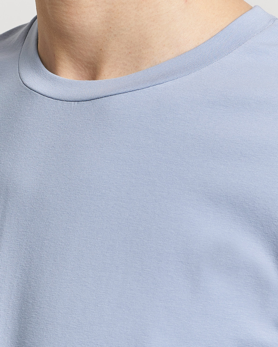 Heren | T-shirts | Filippa K | Soft Lycra T-Shirt Faded Blue