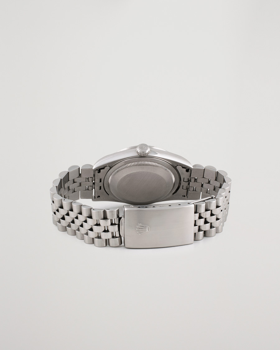 Homme | Rolex Pre-Owned Datejust 16220 Oyster Perpetual Black Steel Black Steel Black | Rolex Pre-Owned | Datejust 16220 Oyster Perpetual Black Steel Black Steel Black
