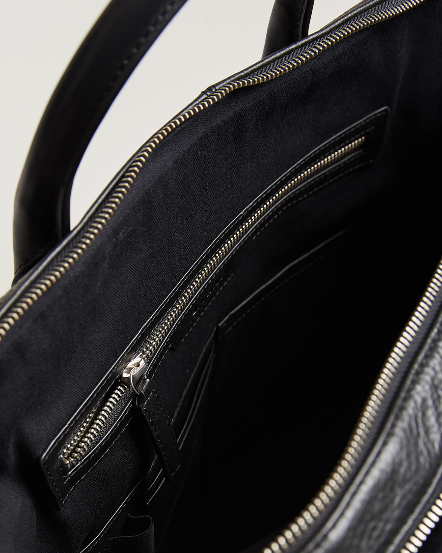 Heren | Tassen | Loake 1880 | Westminster Grain Leather Briefcase Black