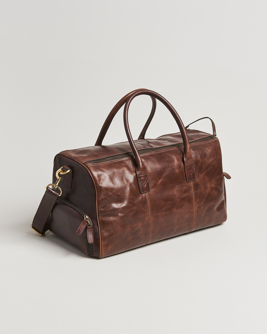 Heren | Tassen | Loake Shoemakers | Devon Leather Travel Bag Dark Brown