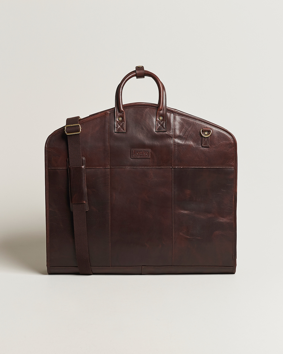 Heren | Tassen | Loake Shoemakers | London Leather Suit Carrier Brown