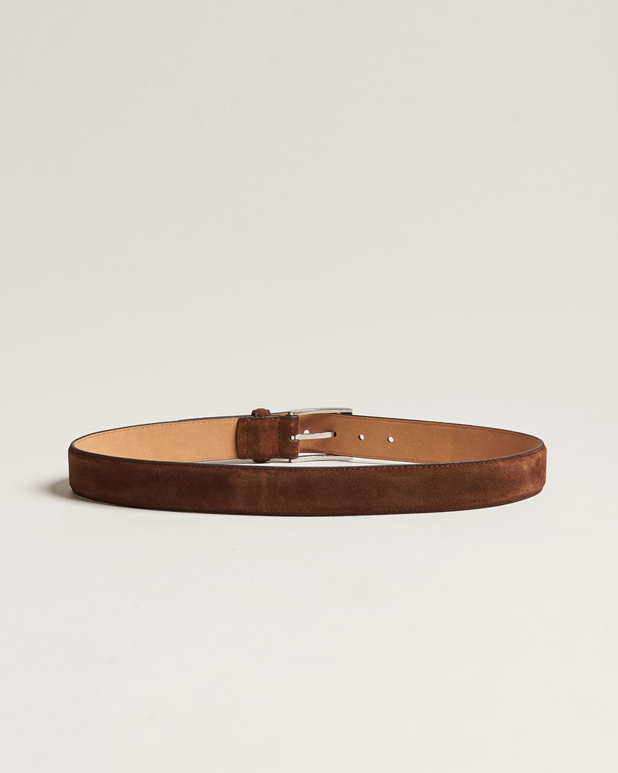 Homme | Ceintures | Loake Shoemakers | William Suede Belt Brown