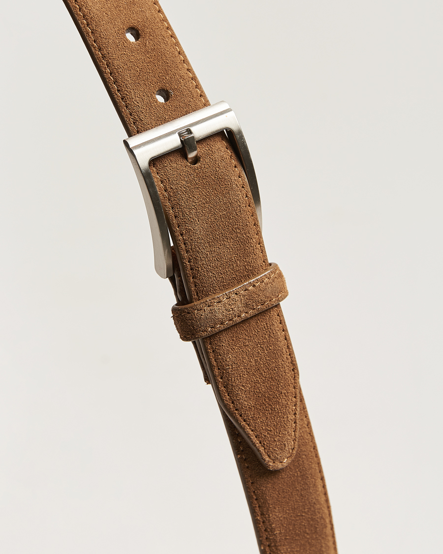 Homme | Ceintures | Loake Shoemakers | William Suede Belt Tan