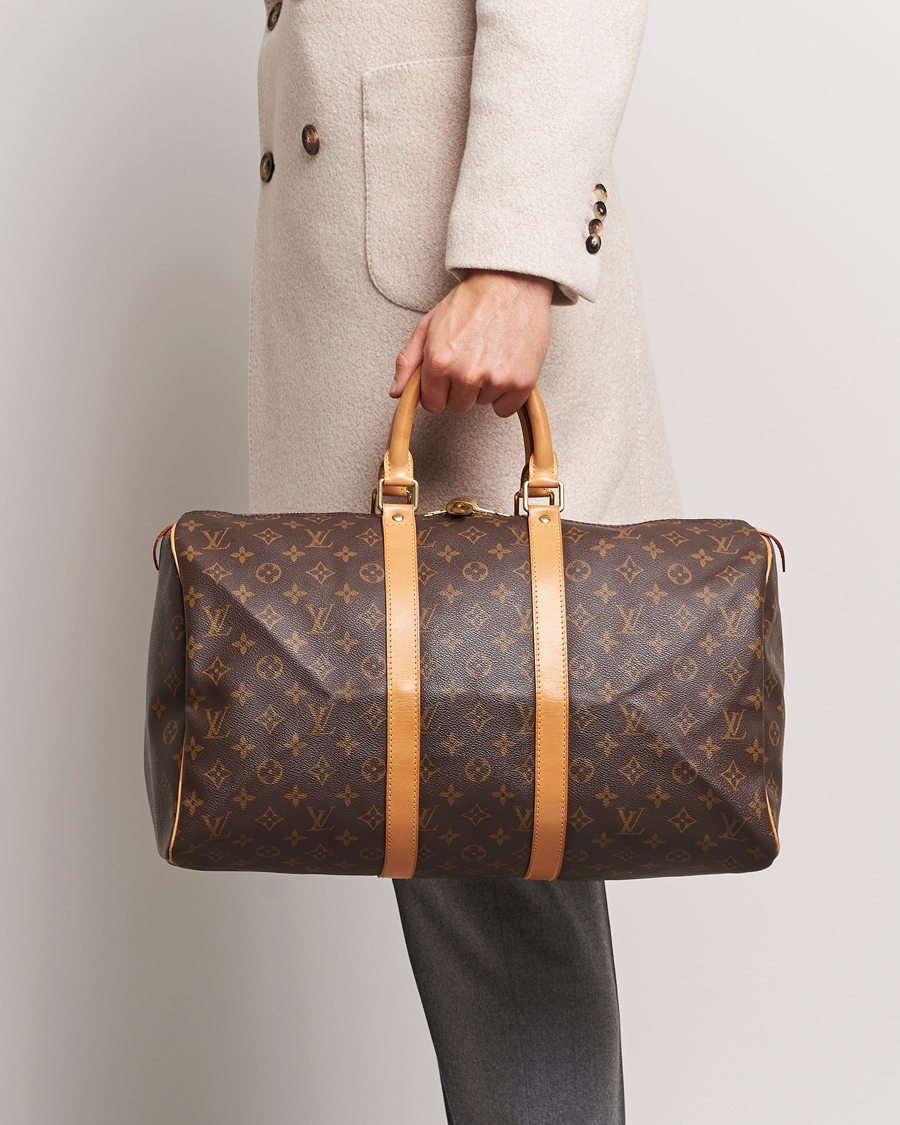 Homme | Louis Vuitton Pre-Owned Keepall 45 Bag Monogram | Louis Vuitton Pre-Owned | Keepall 45 Bag Monogram