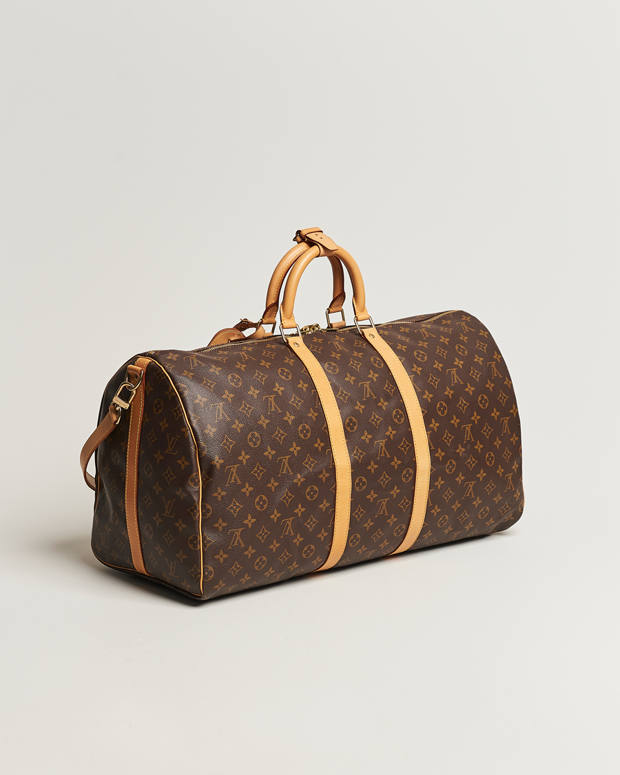 Homme | Louis Vuitton Pre-Owned Keepall Bandoulière 55 Monogram | Louis Vuitton Pre-Owned | Keepall Bandoulière 55 Monogram