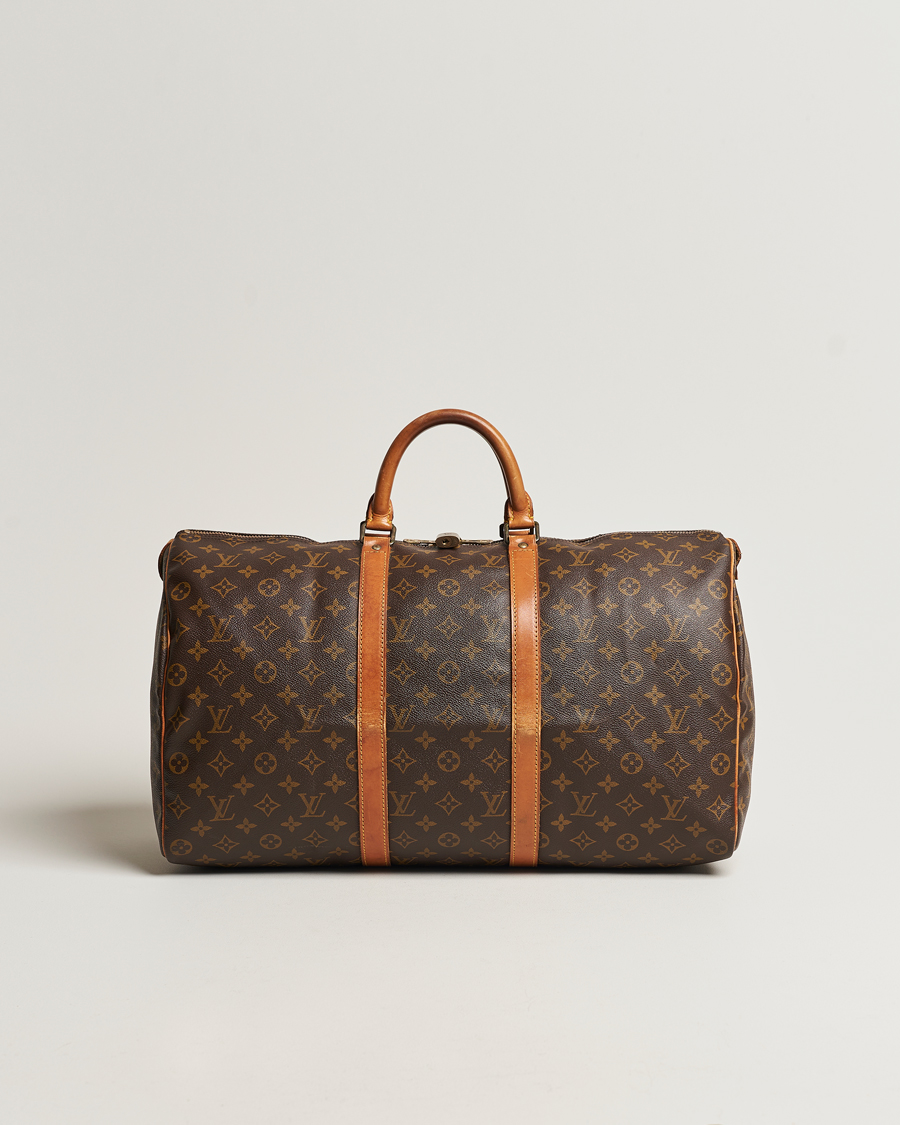 Homme | Louis Vuitton Pre-Owned Keepall 50 Bag Monogram | Louis Vuitton Pre-Owned | Keepall 50 Bag Monogram