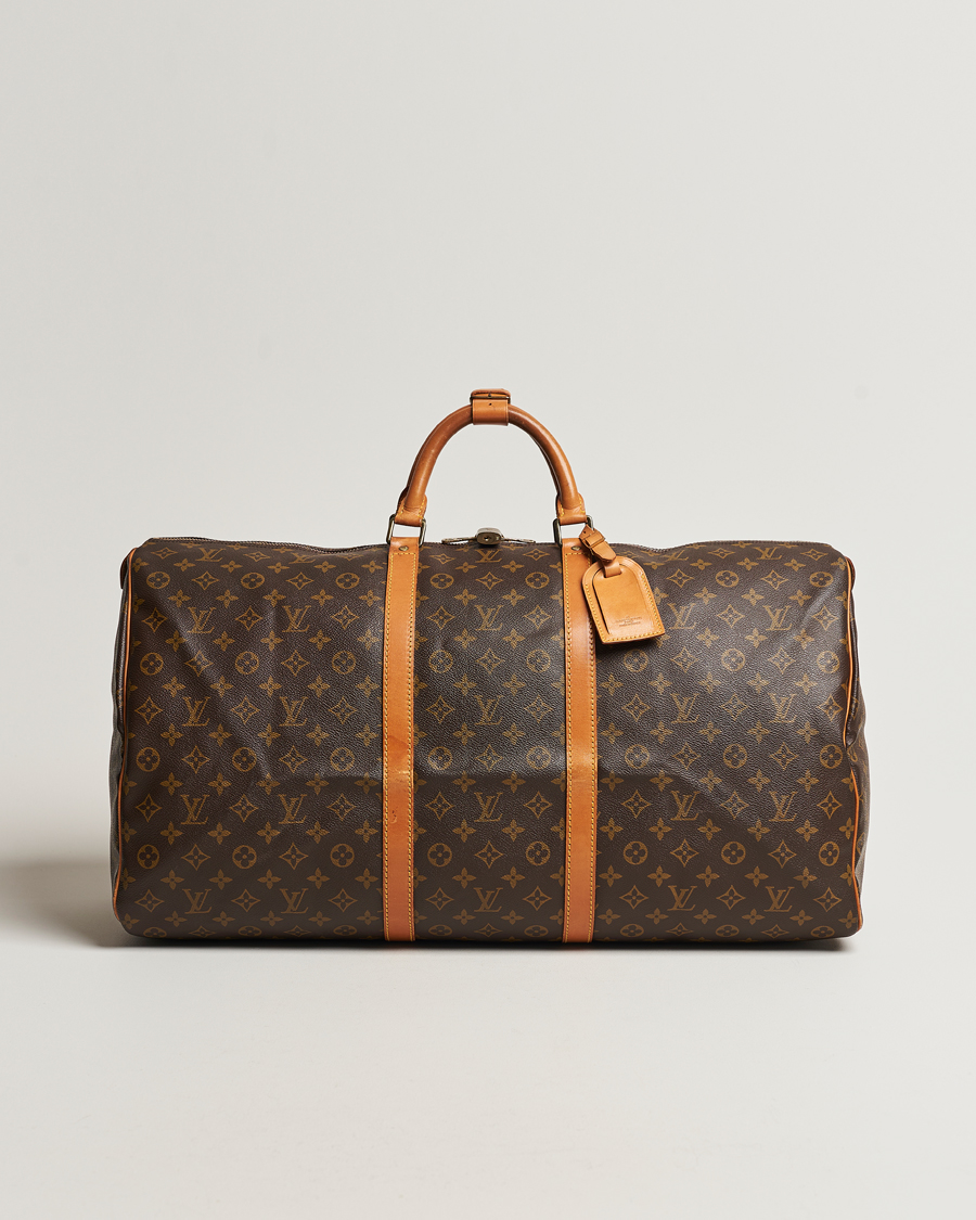 Homme | Louis Vuitton Pre-Owned Keepall 60 Bag Monogram | Louis Vuitton Pre-Owned | Keepall 60 Bag Monogram