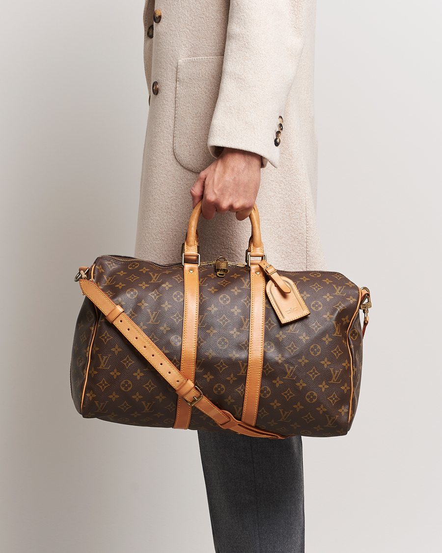 Homme | Louis Vuitton Pre-Owned Keepall Bandoulière 45 Monogram | Louis Vuitton Pre-Owned | Keepall Bandoulière 45 Monogram