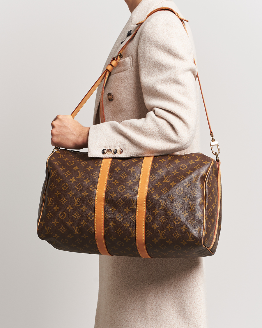 Homme | Louis Vuitton Pre-Owned Keepall Bandoulière 45 Monogram | Louis Vuitton Pre-Owned | Keepall Bandoulière 45 Monogram