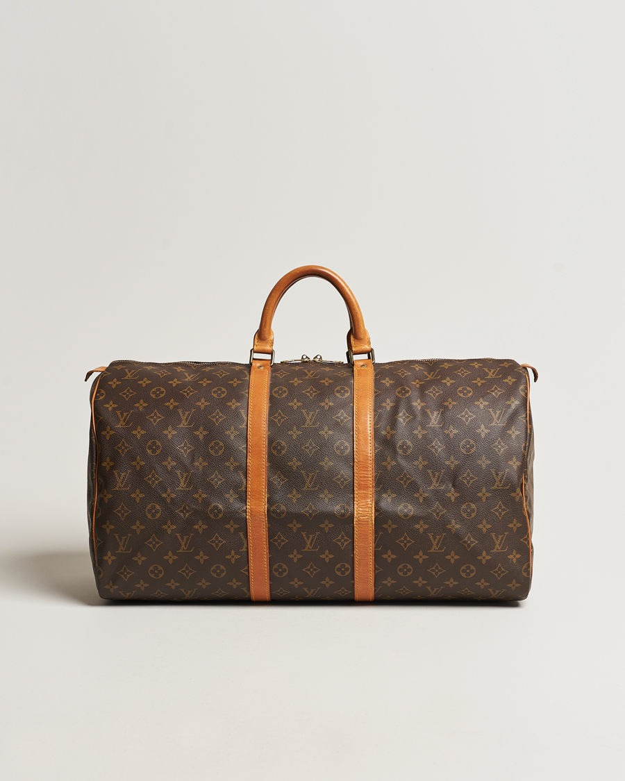 Homme | Louis Vuitton Pre-Owned Keepall 55 Bag Monogram | Louis Vuitton Pre-Owned | Keepall 55 Bag Monogram