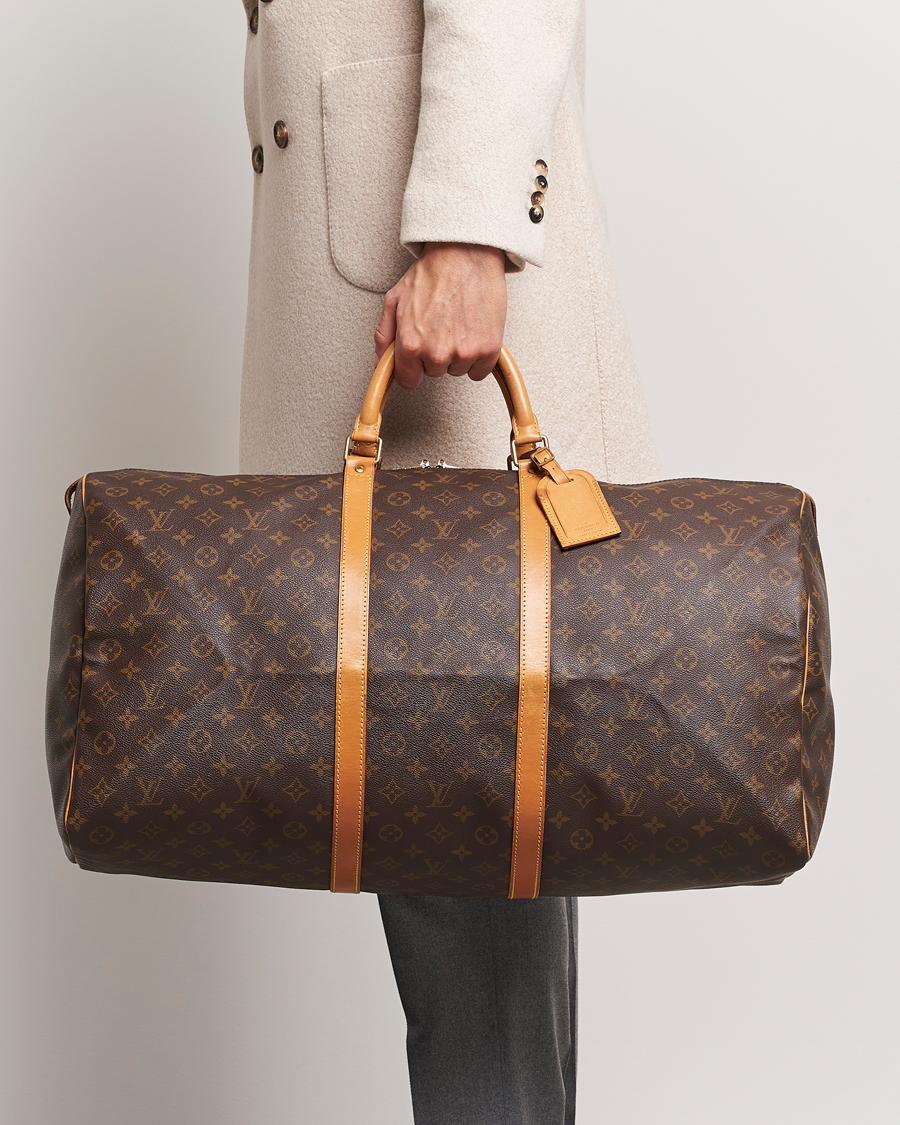 Homme | Louis Vuitton Pre-Owned Keepall 60 Bag Monogram | Louis Vuitton Pre-Owned | Keepall 60 Bag Monogram