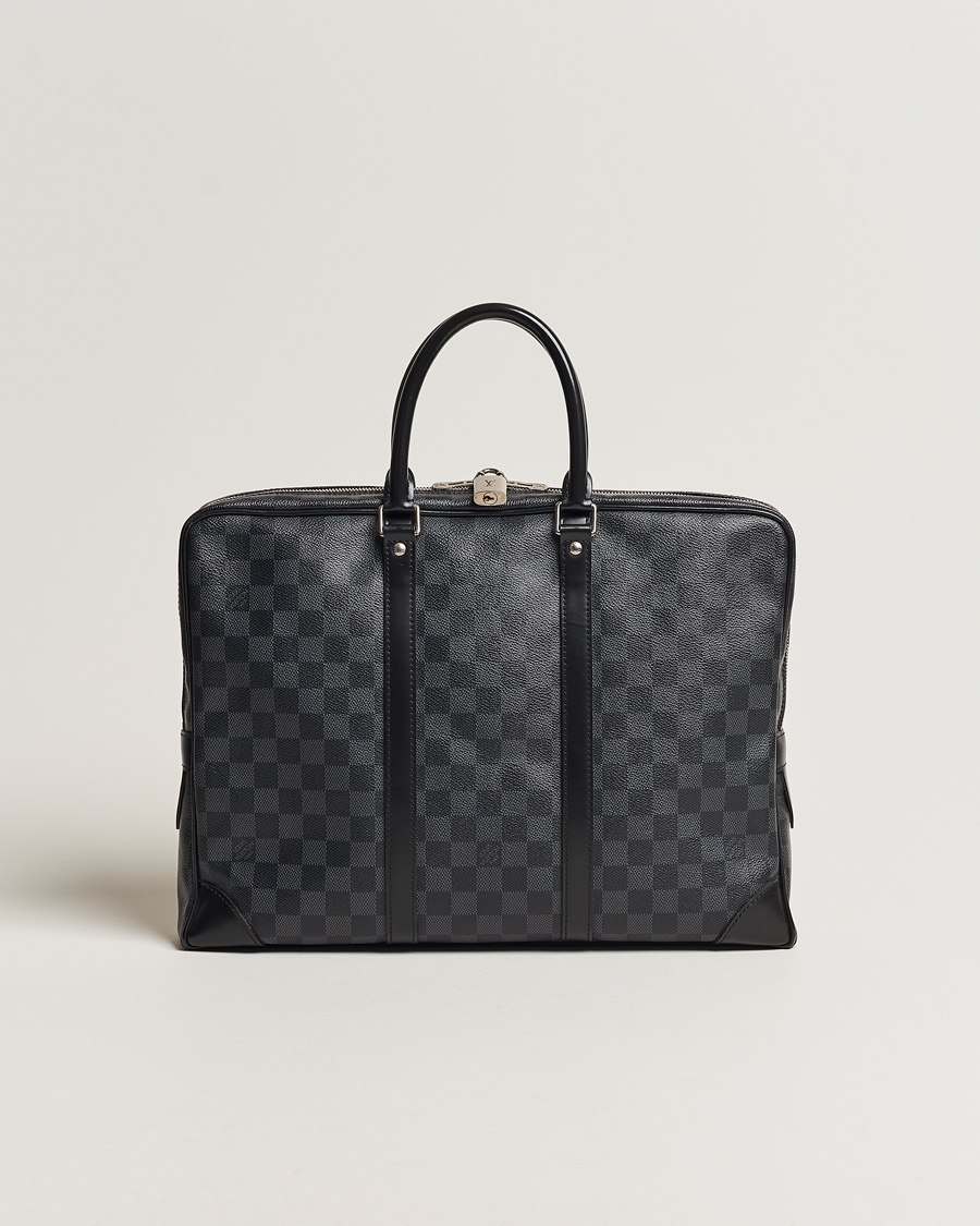 Homme | Louis Vuitton Pre-Owned Porte-Documents Voyager Briefcase Damier Graphite | Louis Vuitton Pre-Owned | Porte-Documents Voyager Briefcase Damier Graphite