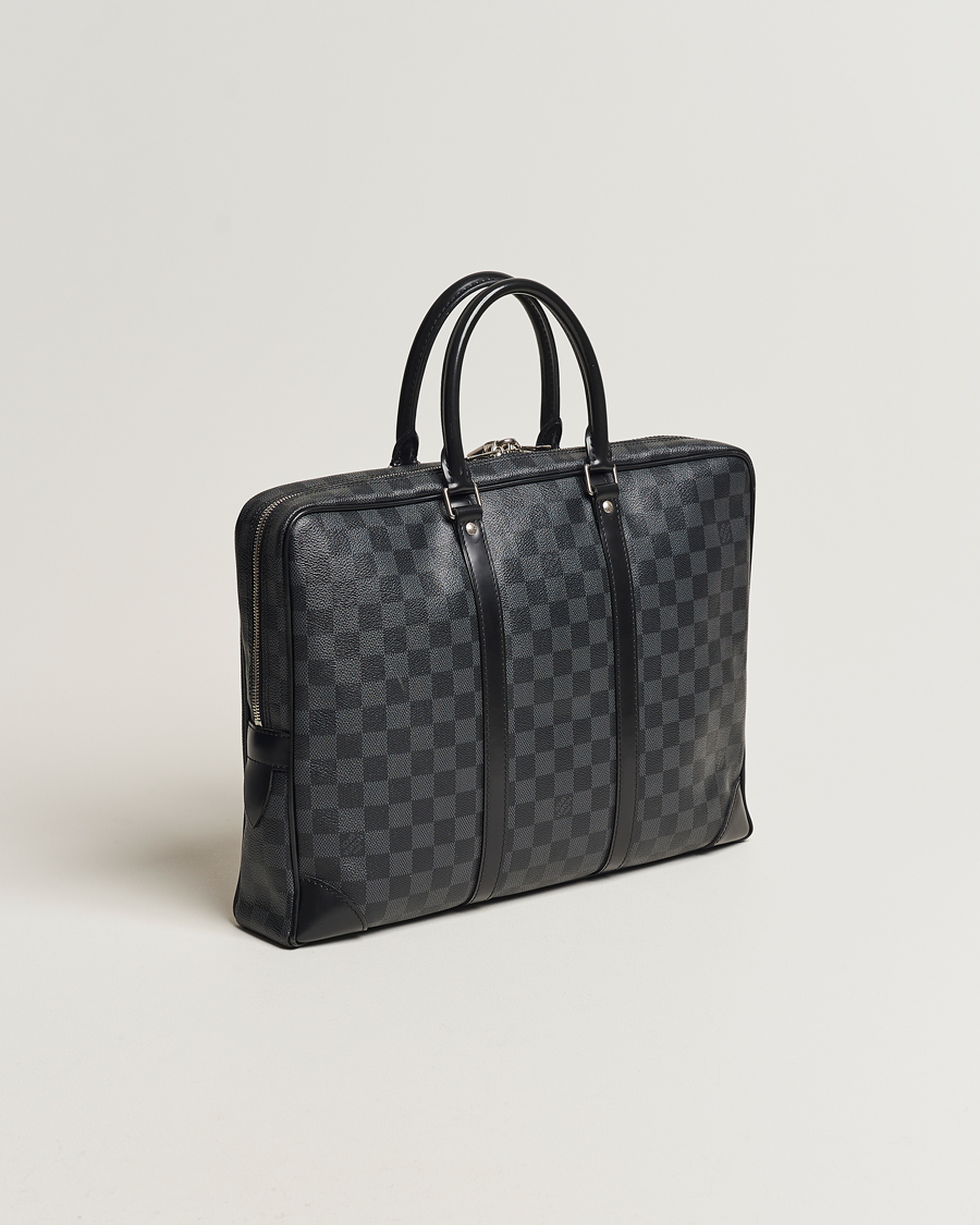 Homme | Louis Vuitton Pre-Owned Porte-Documents Voyager Briefcase Damier Graphite | Louis Vuitton Pre-Owned | Porte-Documents Voyager Briefcase Damier Graphite