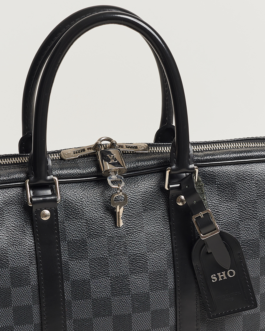 Homme | Louis Vuitton Pre-Owned Porte-Documents Voyager Briefcase Damier Graphite | Louis Vuitton Pre-Owned | Porte-Documents Voyager Briefcase Damier Graphite