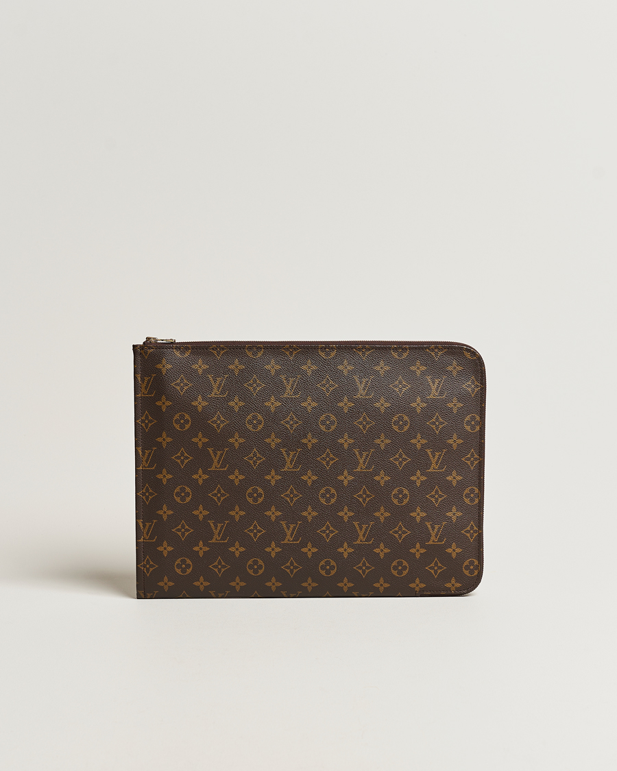 Homme | Louis Vuitton Pre-Owned Posh Documan Document Bag Monogram | Louis Vuitton Pre-Owned | Posh Documan Document Bag Monogram