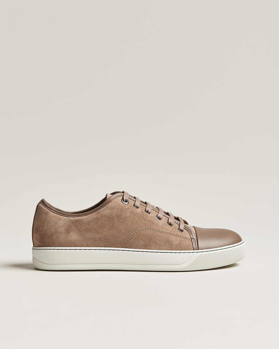 Homme | Lanvin Nappa Cap Toe Sneaker Beige | Lanvin | Nappa Cap Toe Sneaker Beige