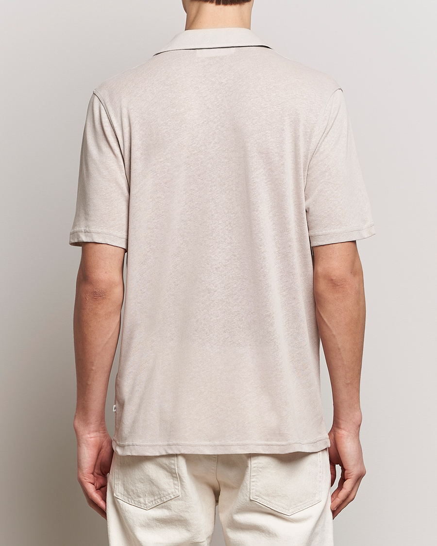 Heren | Overhemden | Samsøe Samsøe | Samartin Cotton/Linen Short Sleeve Shirt Moonstruck
