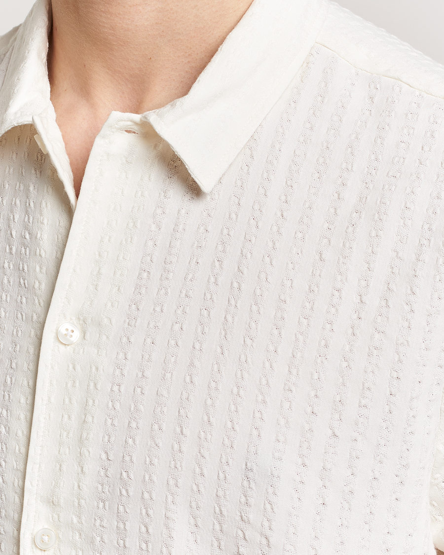 Homme | Chemises | Samsøe Samsøe | Avan Structured Short Sleeve Shirt White