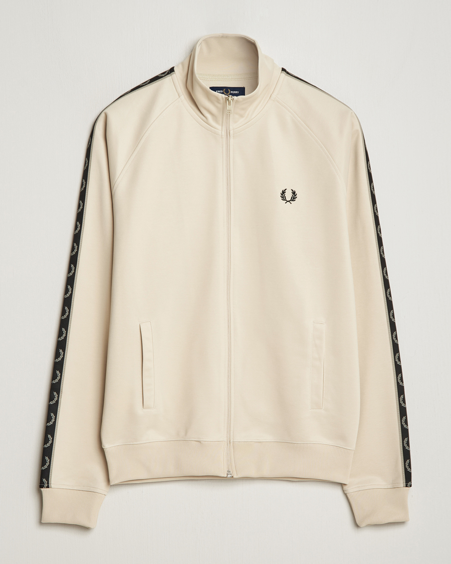 Heren | Truien | Fred Perry | Taped Track Jacket Oatmeal