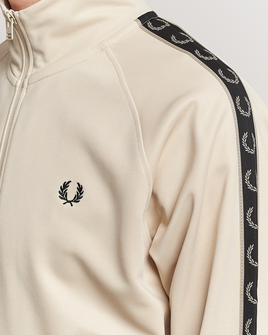 Heren | Truien | Fred Perry | Taped Track Jacket Oatmeal