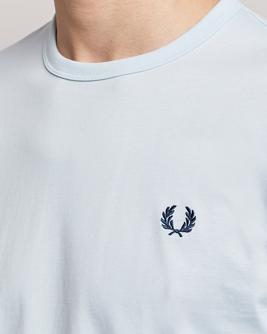 Heren | T-shirts | Fred Perry | Ringer T-Shirt Light Ice