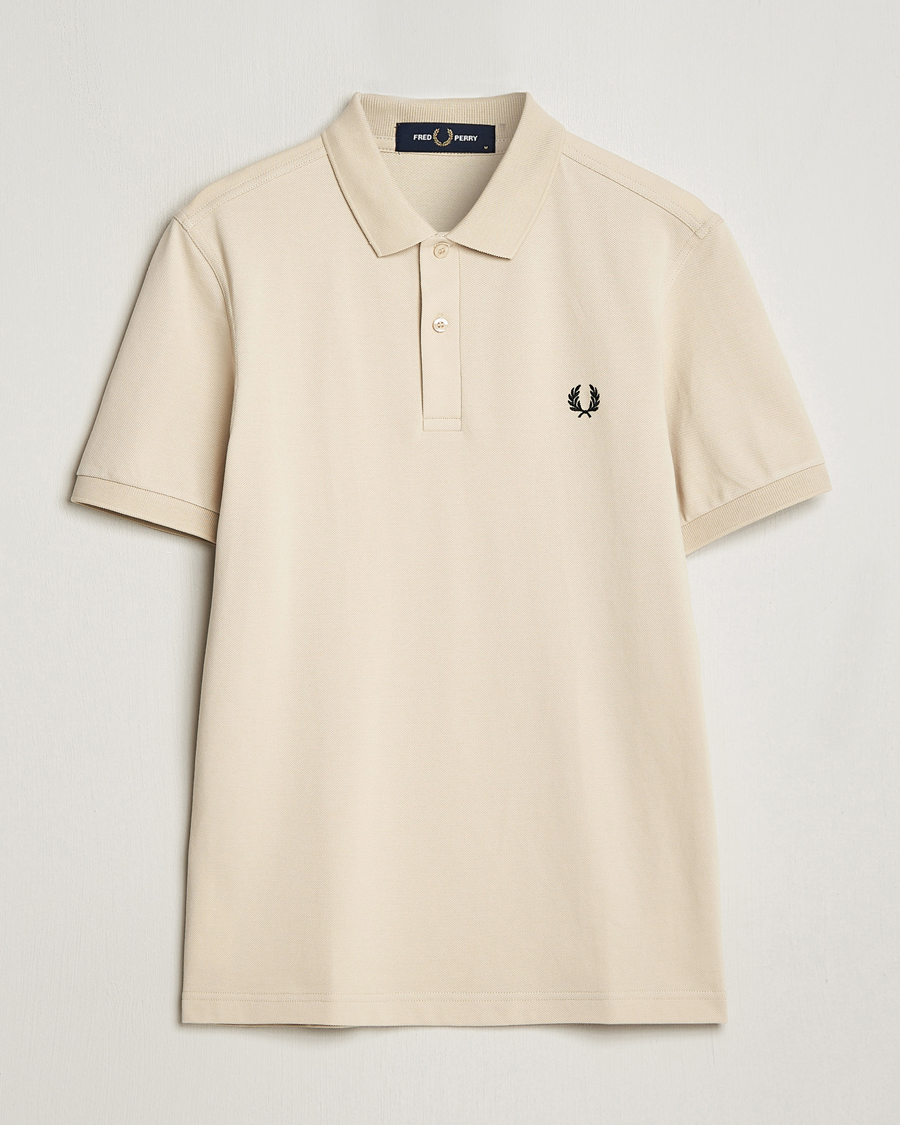 Homme | Polos | Fred Perry | Plain Polo Shirt Oatmeal