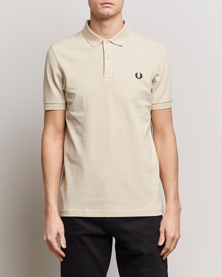 Homme | Polos | Fred Perry | Plain Polo Shirt Oatmeal