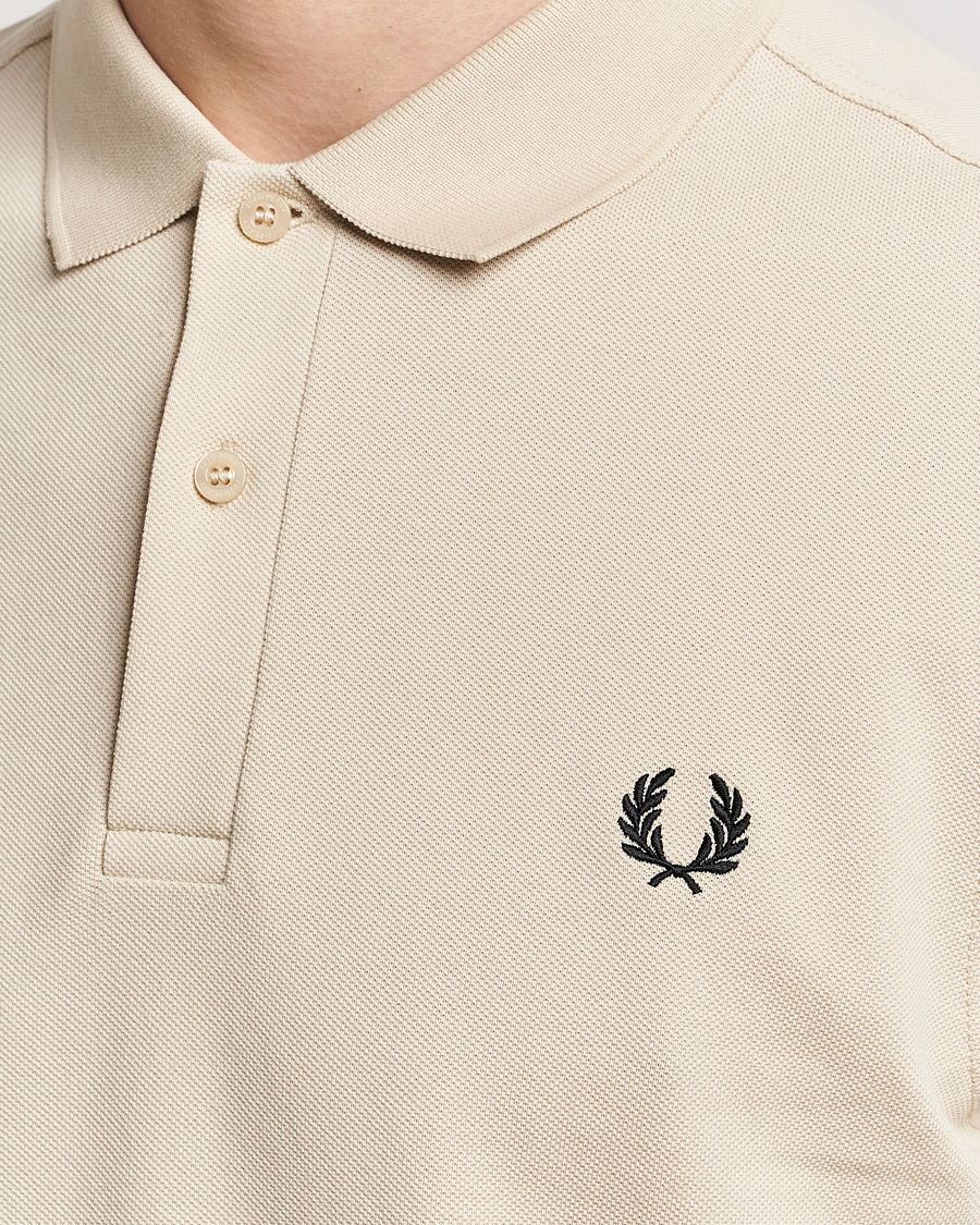 Homme | Polos | Fred Perry | Plain Polo Shirt Oatmeal