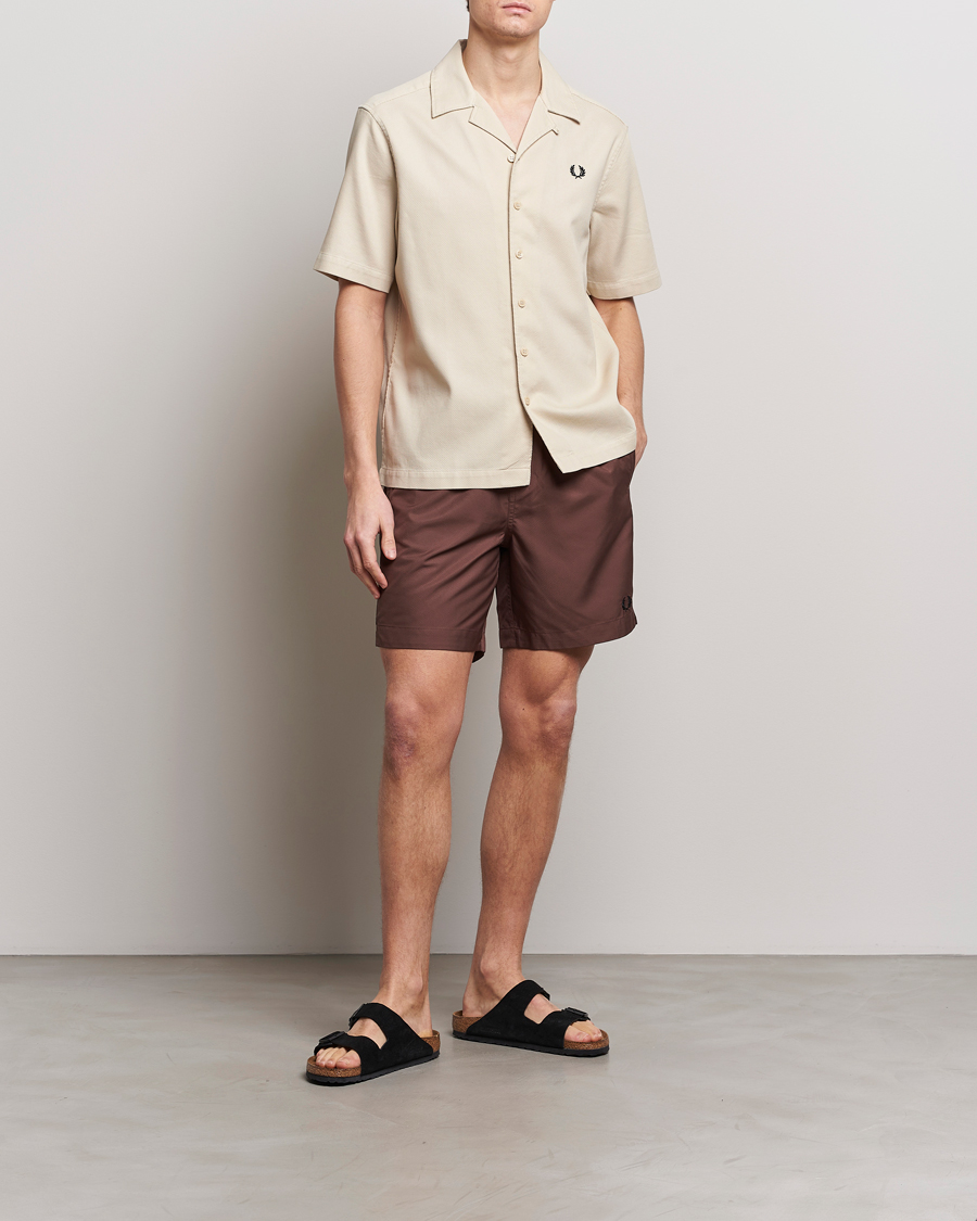 Homme | Maillots De Bain | Fred Perry | Classic Swimshorts Brick Red