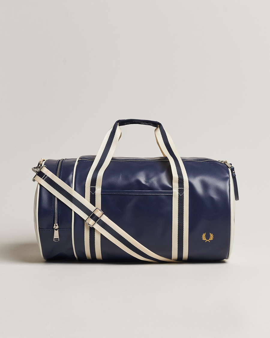 Homme | Fred Perry Classic Barrel Bag Navy/Ecru | Fred Perry | Classic Barrel Bag Navy/Ecru