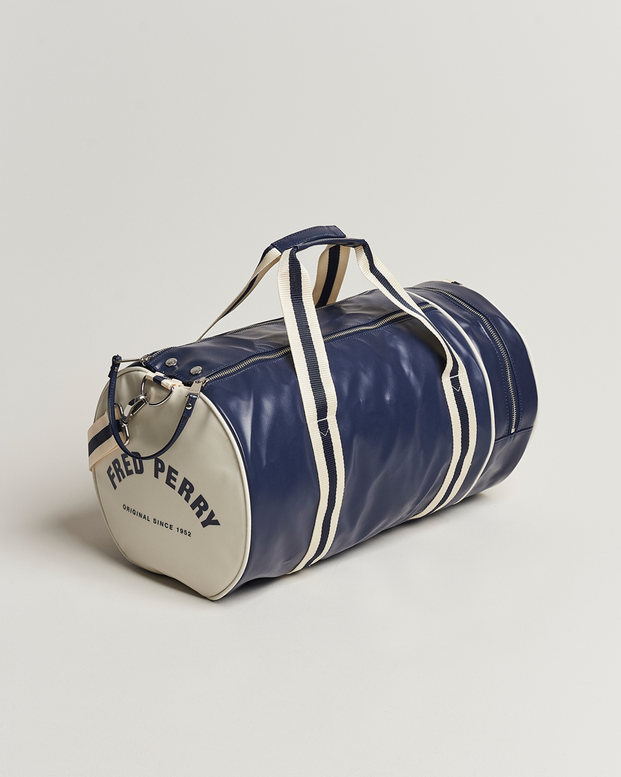 Homme | Fred Perry Classic Barrel Bag Navy/Ecru | Fred Perry | Classic Barrel Bag Navy/Ecru