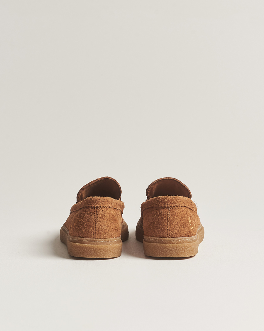 Homme | Fred Perry Dawson Suede Tassel Loafer Dark Caramel | Fred Perry | Dawson Suede Tassel Loafer Dark Caramel