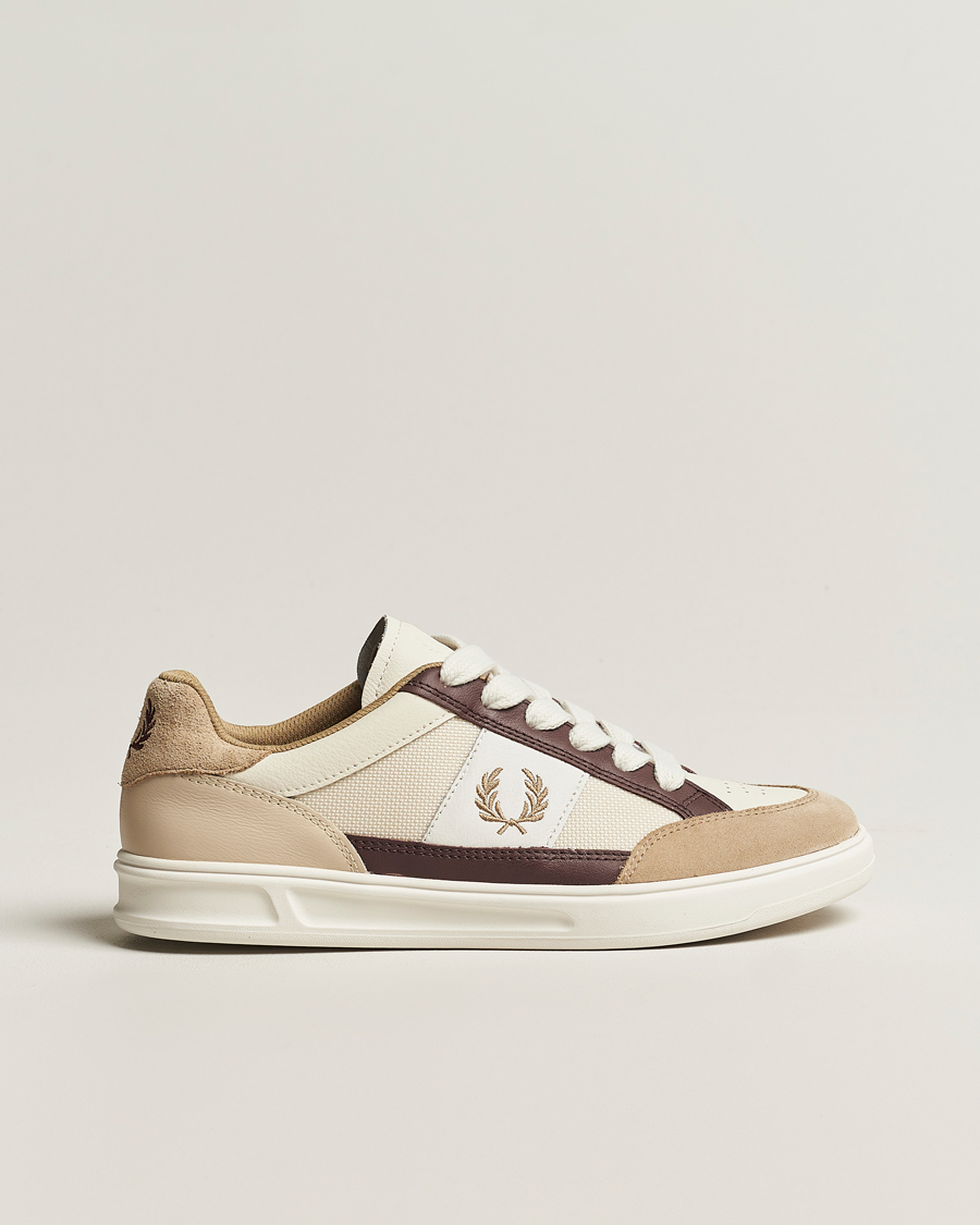 Homme | Fred Perry B440 Sneaker White/Beige | Fred Perry | B440 Sneaker White/Beige