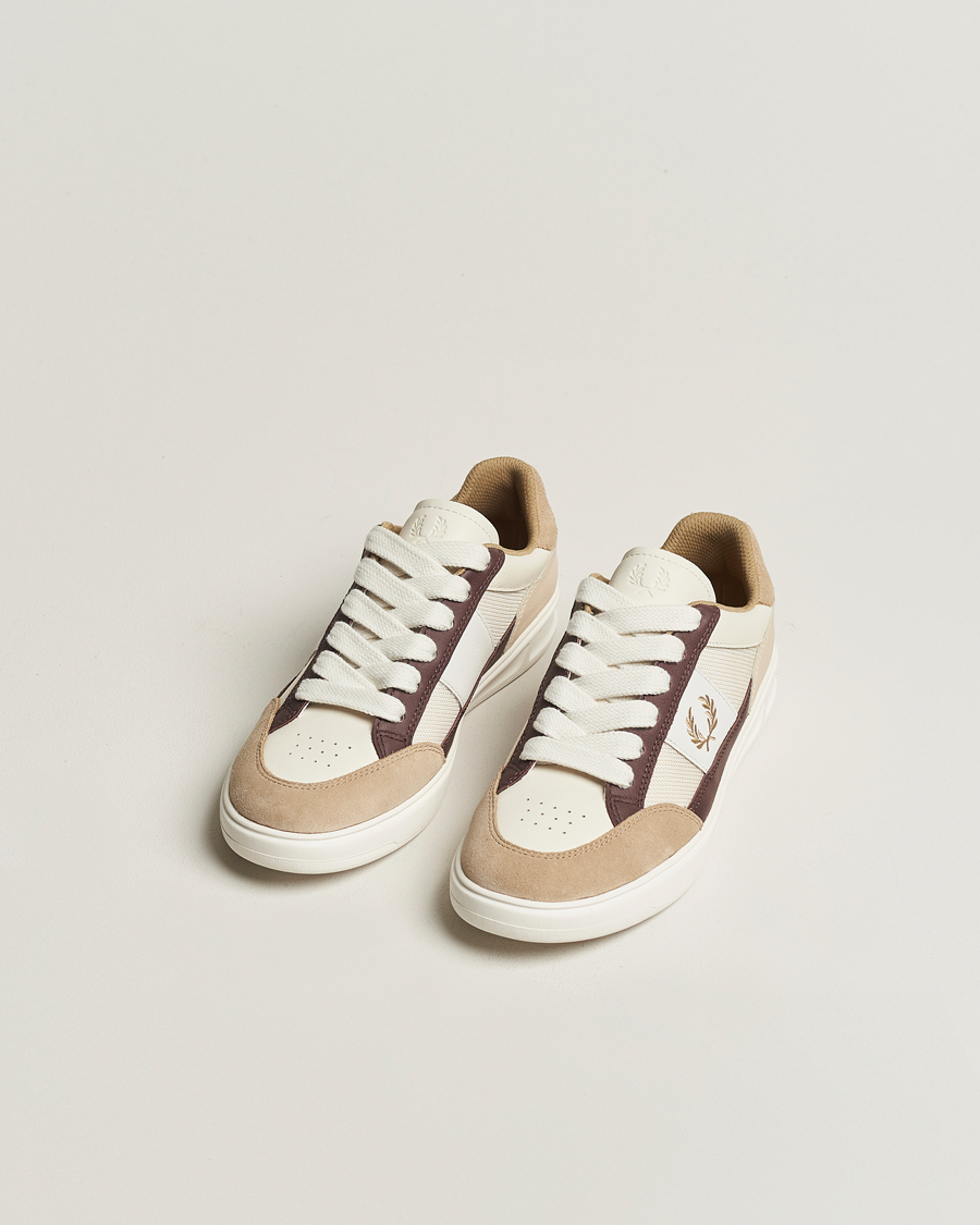 Homme | Fred Perry B440 Sneaker White/Beige | Fred Perry | B440 Sneaker White/Beige