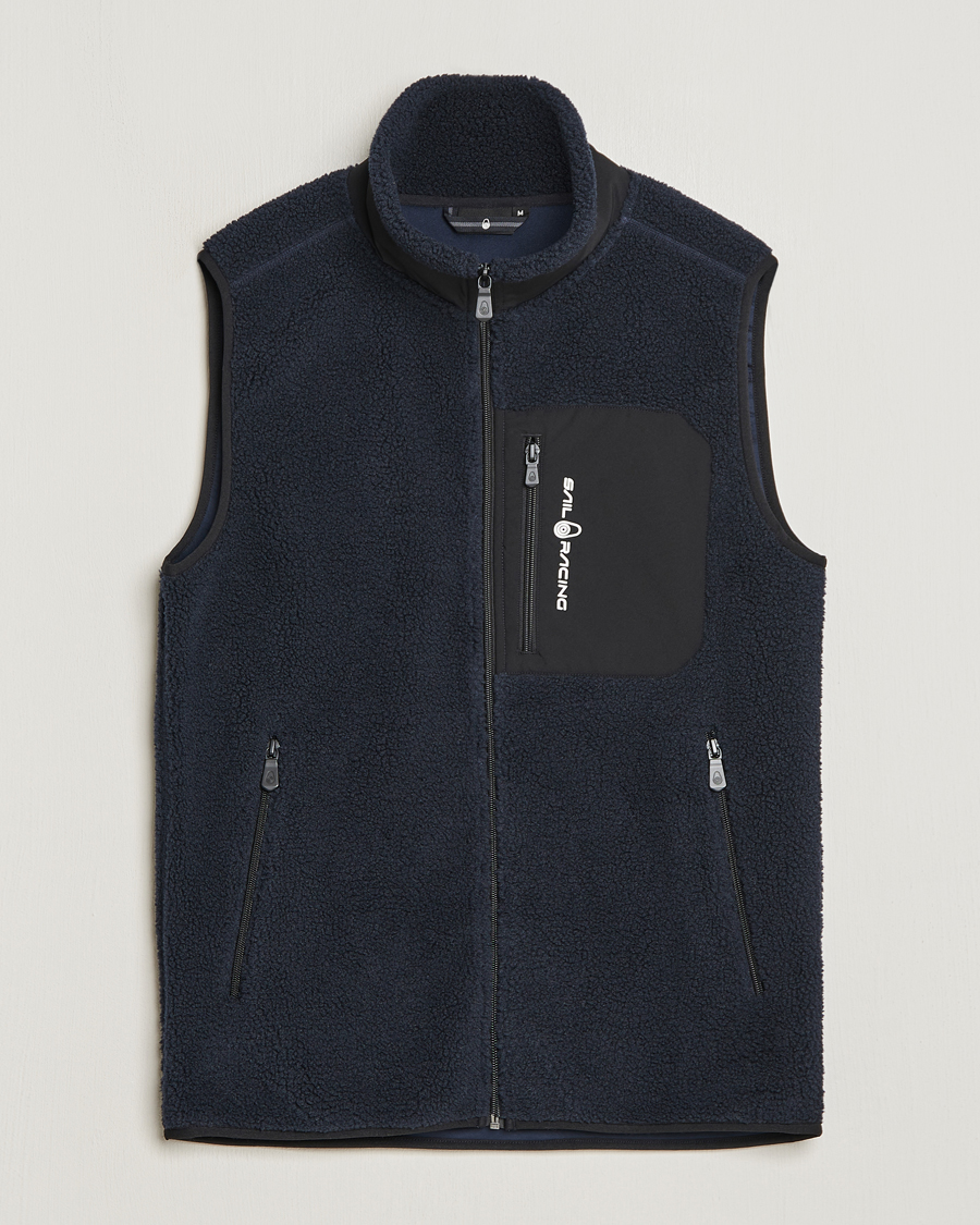 Homme | Sail Racing Bowman Pile Zip Vest Dark Navy | Sail Racing | Bowman Pile Zip Vest Dark Navy