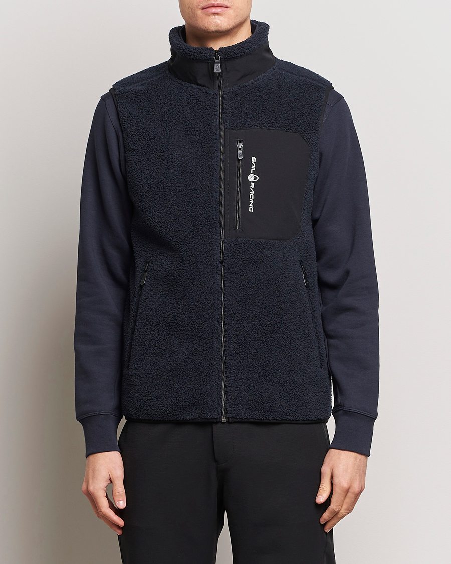 Heren | Gilets | Sail Racing | Bowman Pile Zip Vest Dark Navy