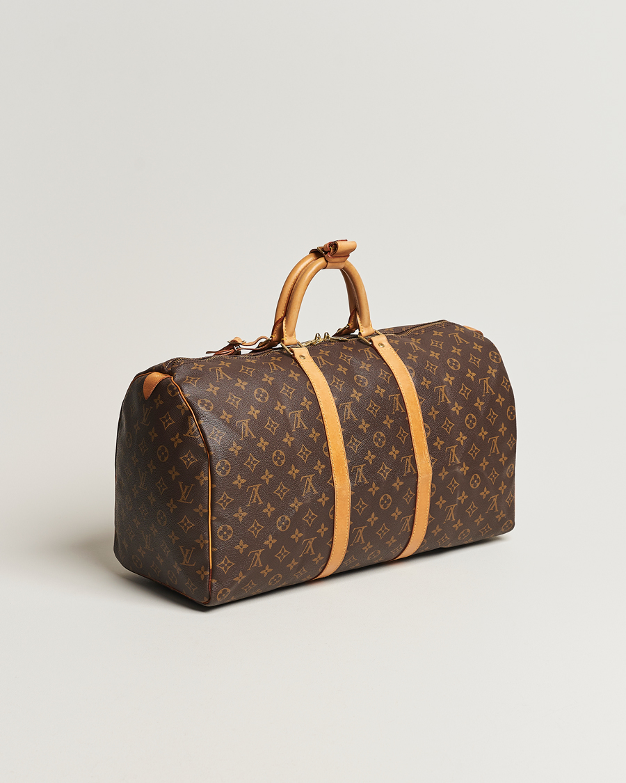 Homme | Louis Vuitton Pre-Owned Keepall 50 Bag Monogram | Louis Vuitton Pre-Owned | Keepall 50 Bag Monogram