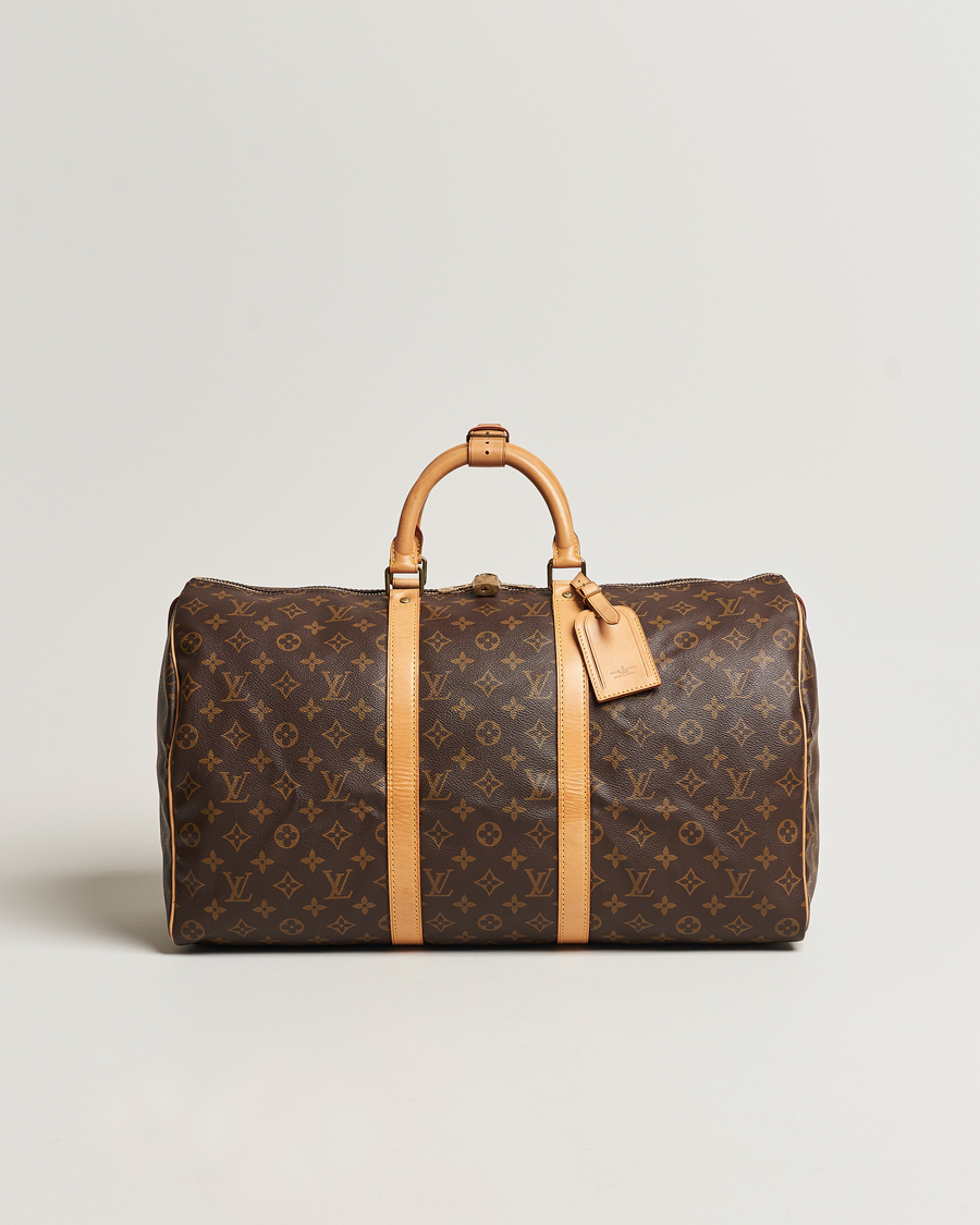 Homme | Louis Vuitton Pre-Owned Keepall 50 Bag Monogram | Louis Vuitton Pre-Owned | Keepall 50 Bag Monogram