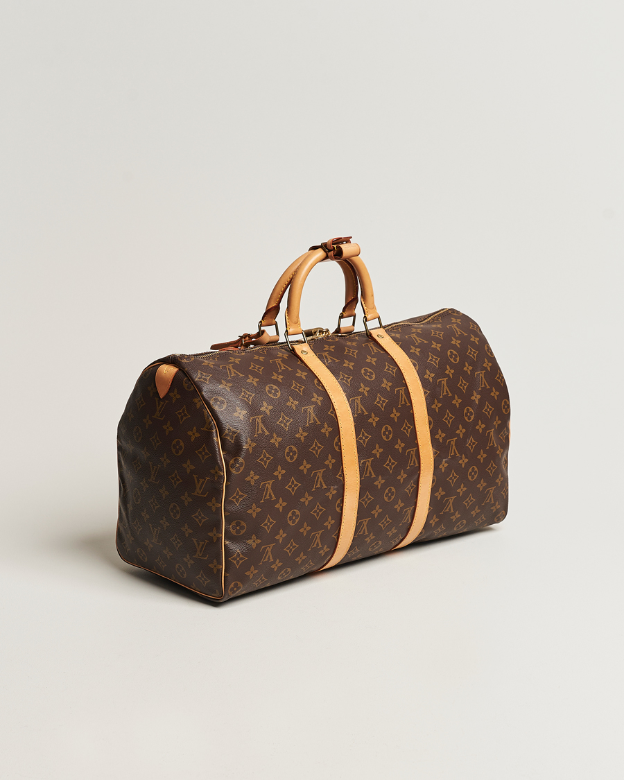 Homme | Louis Vuitton Pre-Owned Keepall 50 Bag Monogram | Louis Vuitton Pre-Owned | Keepall 50 Bag Monogram
