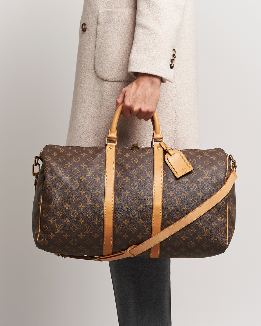 Homme | Louis Vuitton Pre-Owned Keepall Bandoulière 50 Monogram | Louis Vuitton Pre-Owned | Keepall Bandoulière 50 Monogram