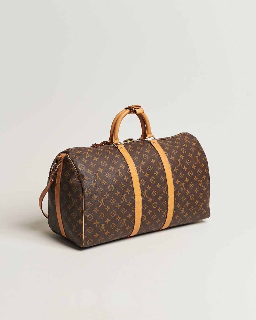 Homme | Louis Vuitton Pre-Owned Keepall Bandoulière 50 Monogram | Louis Vuitton Pre-Owned | Keepall Bandoulière 50 Monogram