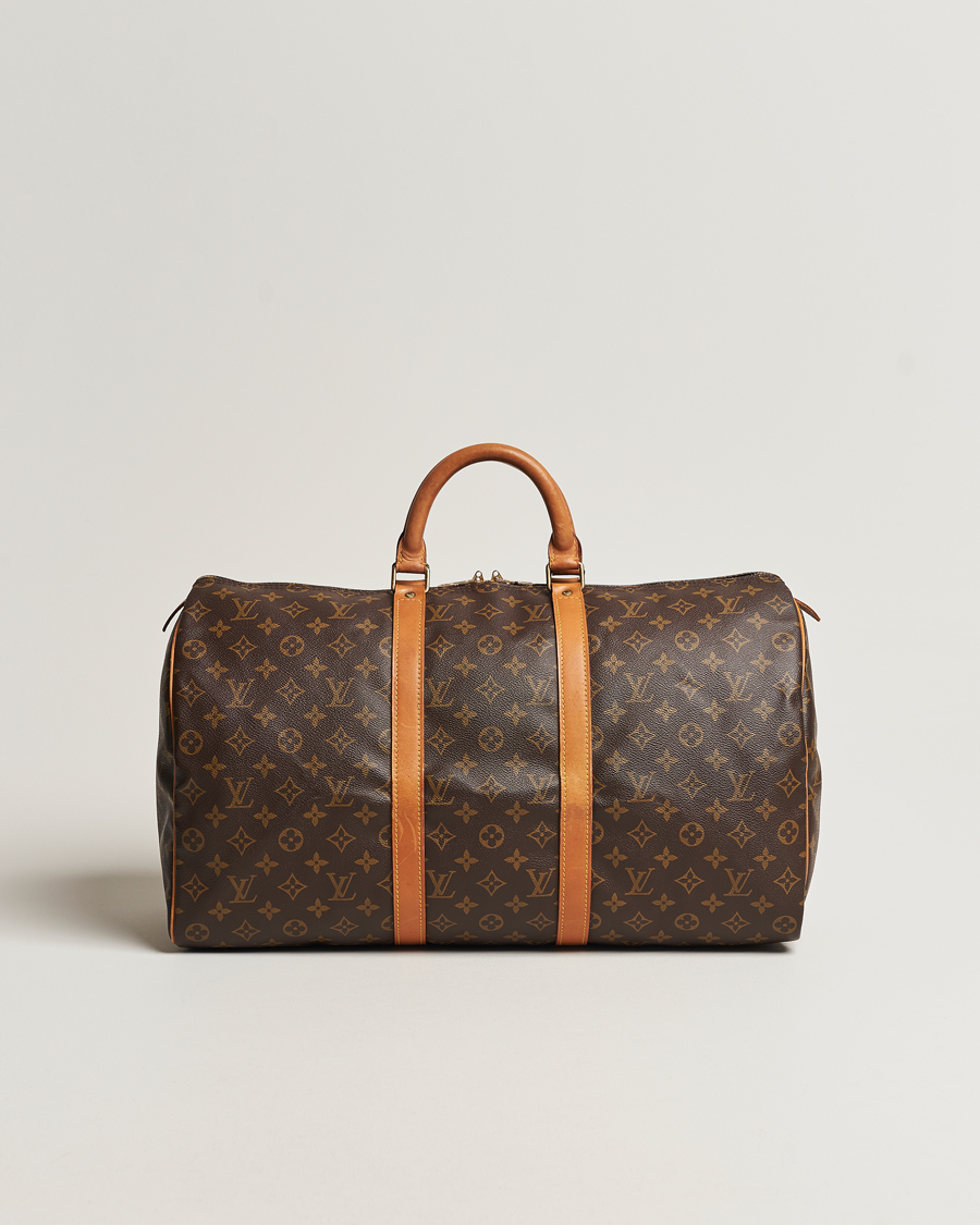 Homme | Louis Vuitton Pre-Owned Keepall 50 Bag Monogram | Louis Vuitton Pre-Owned | Keepall 50 Bag Monogram