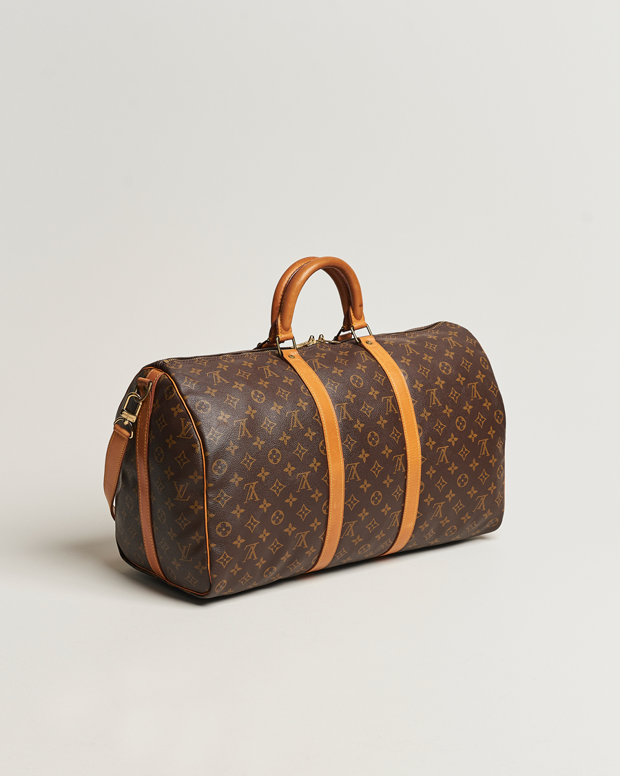 Homme | Louis Vuitton Pre-Owned Keepall Bandoulière 50 Monogram | Louis Vuitton Pre-Owned | Keepall Bandoulière 50 Monogram