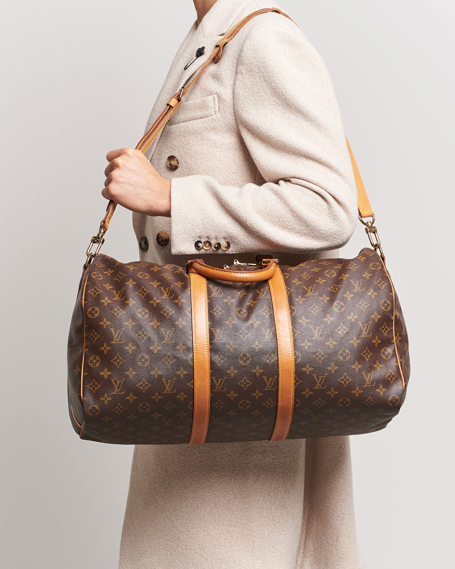 Homme | Louis Vuitton Pre-Owned Keepall Bandoulière 50 Monogram | Louis Vuitton Pre-Owned | Keepall Bandoulière 50 Monogram