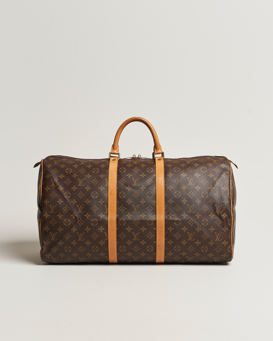Homme | Louis Vuitton Pre-Owned Keepall 55 Bag Monogram | Louis Vuitton Pre-Owned | Keepall 55 Bag Monogram