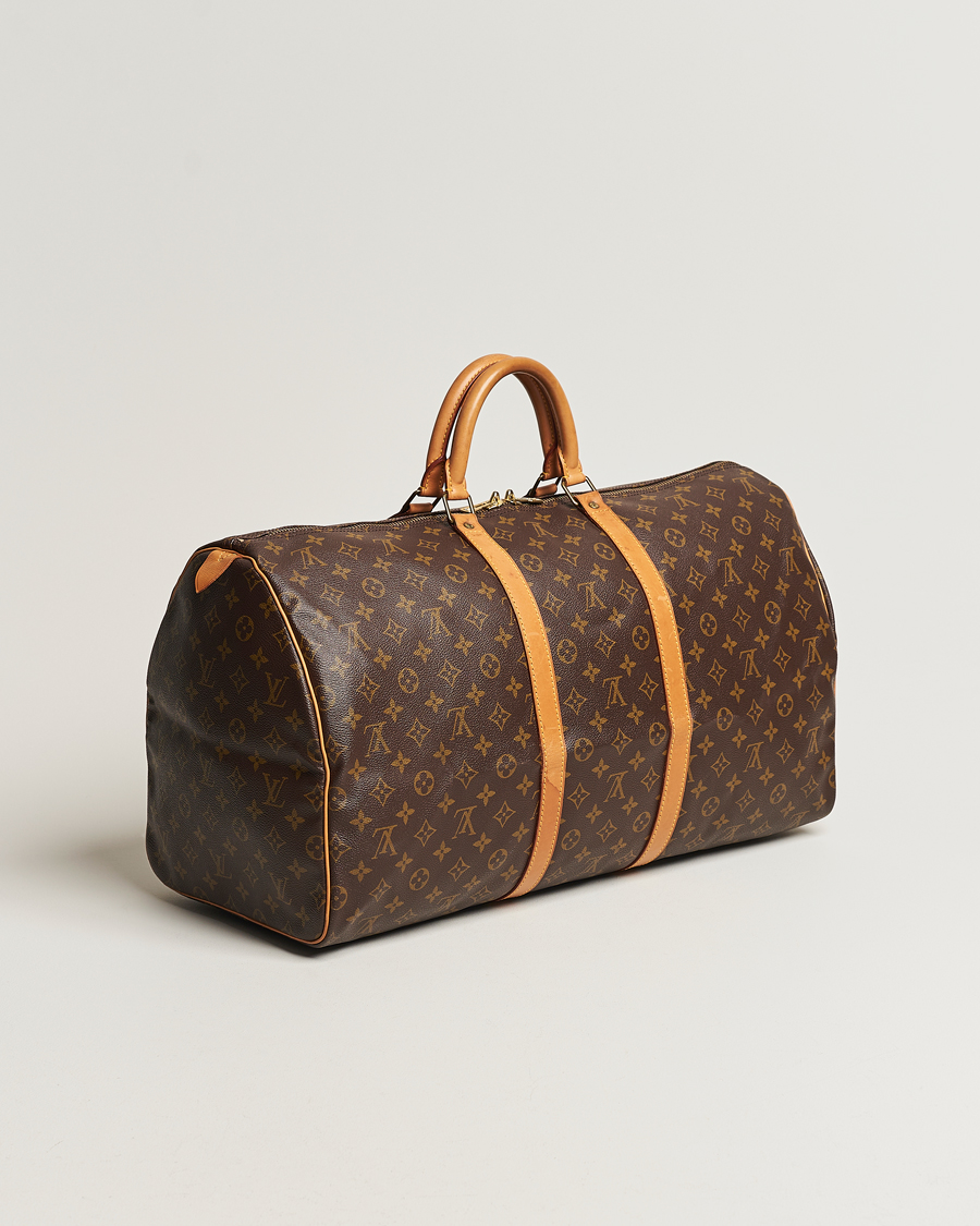 Homme | Louis Vuitton Pre-Owned Keepall 55 Bag Monogram | Louis Vuitton Pre-Owned | Keepall 55 Bag Monogram